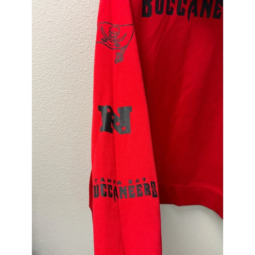 Tampa Bay Buccaneers‎ NFL Hoodie Mens XL Red Quarter Zip Pullover